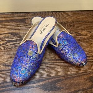 Jon Josef, embroidered mules, 9